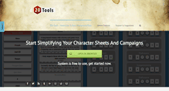 Desktop Screenshot of d20tools.com